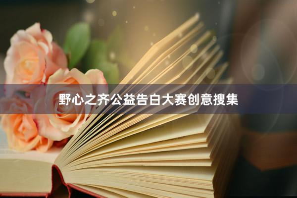 野心之齐公益告白大赛创意搜集