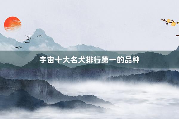 宇宙十大名犬排行第一的品种