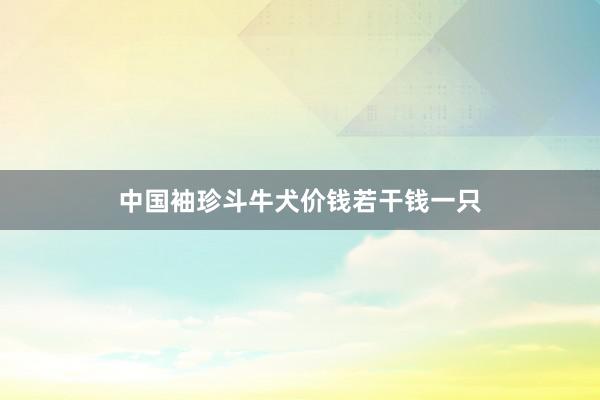 中国袖珍斗牛犬价钱若干钱一只